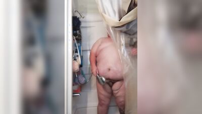 Tiny dick shower time 2