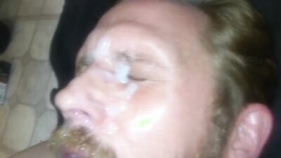 Bearded Stud Anal Dildo, Piss Drinking, Self-Facial, & Cum Play