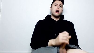 Edging my 8 inch fat cock
