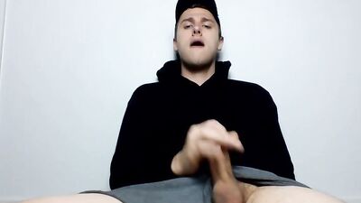 Edging my 8 inch fat cock
