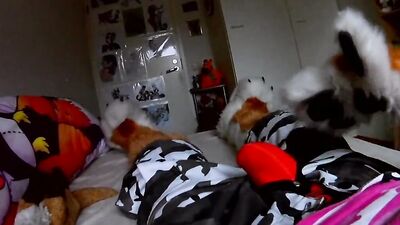 Fursuiter POV masturbating and moaning