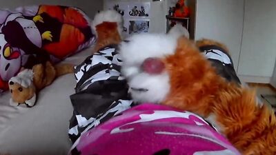 Fursuiter POV masturbating and moaning