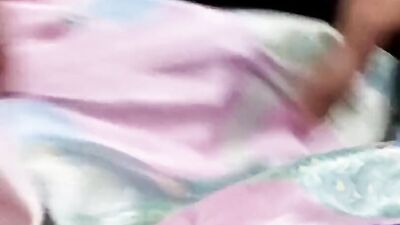 Handjob with mom’s green satin silky suit salwar(07)