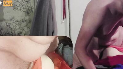 Disabled guy gets home from from work horny and fucks his ass toy, Amputee, Lymphedema, disability, handicap, fat, chubb