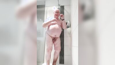 Intense showering – full body view