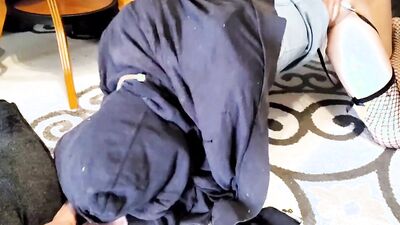 Femboy Ash Steele fucked over coffee bar