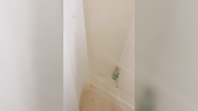 Skinny Big dick teen takes hot shower