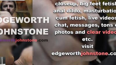 EDGEWORTH JOHNSTONE – businessman dildo footjob with oil CENSORED business suit, male foot fetish