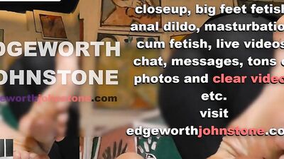 EDGEWORTH JOHNSTONE – businessman dildo footjob with oil CENSORED business suit, male foot fetish