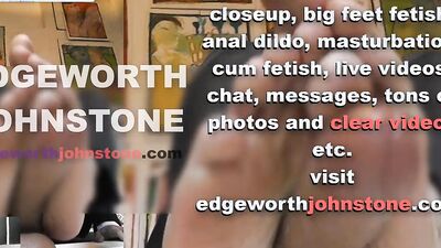 EDGEWORTH JOHNSTONE – businessman dildo footjob with oil CENSORED business suit, male foot fetish