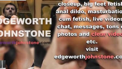 EDGEWORTH JOHNSTONE – businessman dildo footjob with oil CENSORED business suit, male foot fetish