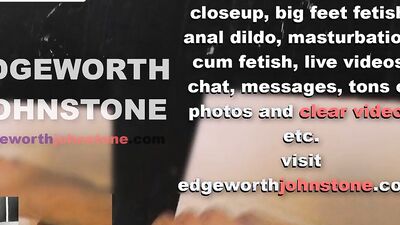 EDGEWORTH JOHNSTONE – businessman dildo footjob with oil CENSORED business suit, male foot fetish