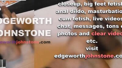 EDGEWORTH JOHNSTONE – businessman dildo footjob with oil CENSORED business suit, male foot fetish
