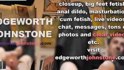 EDGEWORTH JOHNSTONE – businessman dildo footjob with oil CENSORED business suit, male foot fetish