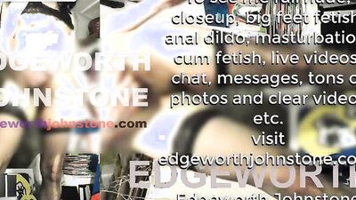 EDGEWORTH JOHNSTONE Cum shot on camera lens then lick it up CENSORED - Closeup cumshot facial POV