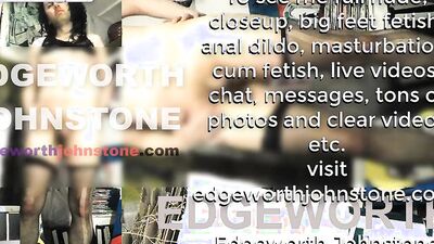 EDGEWORTH JOHNSTONE Cum shot on camera lens then lick it up CENSORED - Closeup cumshot facial POV