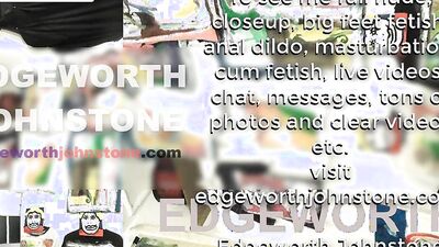 EDGEWORTH JOHNSTONE Cum shot on camera lens then lick it up CENSORED - Closeup cumshot facial POV