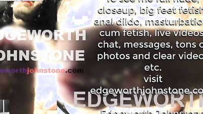 EDGEWORTH JOHNSTONE Cum shot on camera lens then lick it up CENSORED - Closeup cumshot facial POV