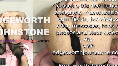 EDGEWORTH JOHNSTONE slow anal fuck with a small dildo CENSORED - deep in my tight gay asshole