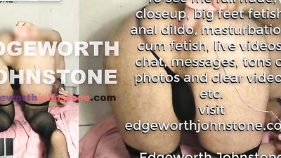 EDGEWORTH JOHNSTONE slow anal fuck with a small dildo CENSORED - deep in my tight gay asshole