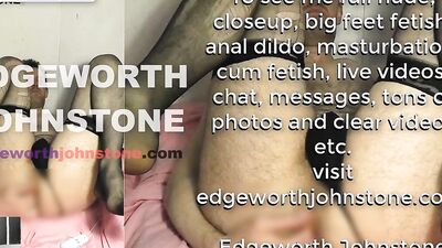 EDGEWORTH JOHNSTONE slow anal fuck with a small dildo CENSORED - deep in my tight gay asshole