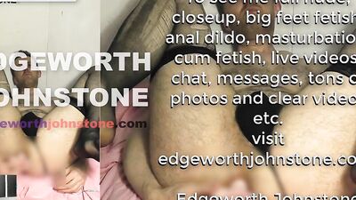 EDGEWORTH JOHNSTONE slow anal fuck with a small dildo CENSORED - deep in my tight gay asshole