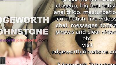 EDGEWORTH JOHNSTONE slow anal fuck with a small dildo CENSORED - deep in my tight gay asshole