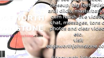 EDGEWORTH JOHNSTONE anal dildo deep in my tight gay asshole CENSORED man in tights