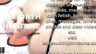 EDGEWORTH JOHNSTONE anal dildo deep in my tight gay asshole CENSORED man in tights