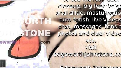 EDGEWORTH JOHNSTONE anal dildo deep in my tight gay asshole CENSORED man in tights