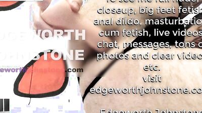 EDGEWORTH JOHNSTONE anal dildo deep in my tight gay asshole CENSORED man in tights