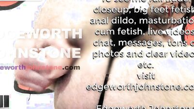 EDGEWORTH JOHNSTONE anal dildo deep in my tight gay asshole CENSORED man in tights