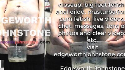 EDGEWORTH JOHNSTONE piss closeup compilation 4 - Male pee fetish peeing urine - Desperate Men pissing close-up