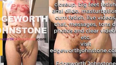 EDGEWORTH JOHNSTONE – Piss Slut takes a Bath - Male dido pee fetish peeing urine drinking - Bathing nude