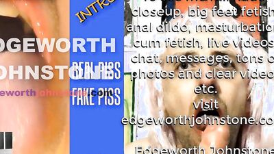 EDGEWORTH JOHNSTONE – Real Piss, Fake Piss - Drinking pee fetish - Peeing urine in mouth