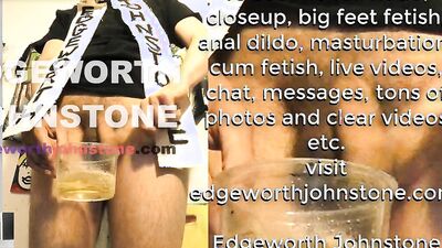 EDGEWORTH JOHNSTONE – Piss Close-up Compilation - Part 3 - Male pee fetish peeing urine - Men pissing