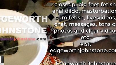 EDGEWORTH JOHNSTONE Piss closeup compilation 2 - Male pee fetish peeing urine - Desperate Men pissing closeup