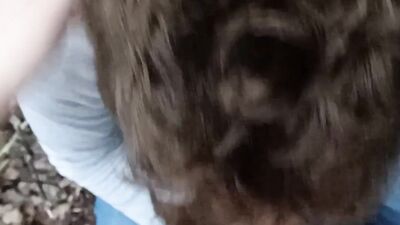 POV Eros gives sub a facial in the woods