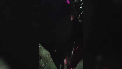 Amateur femboy is walking and filming himself out in the open