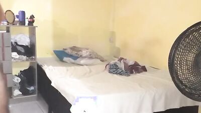 Horny Latino twink sucked off by his chubby friend and pounded