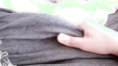Huge hairy twink cock busts a creamy nut – pov