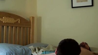 Hung amateur gays Benji and Gallup Weston bareback and cumming