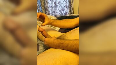 Horny amateur dude is filming himself while jerking his prick