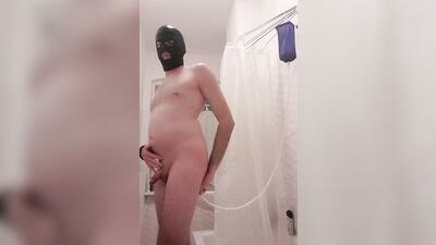 Huge Milk Enema and Belly Inflation