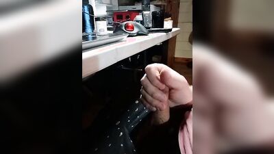Morgan edges his cock but denies the orgasm – lots of pre-cum, no orgasm