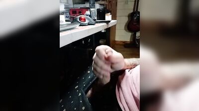 Morgan edges his cock but denies the orgasm – lots of pre-cum, no orgasm
