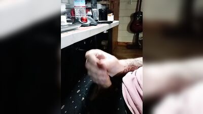 Morgan edges his cock but denies the orgasm – lots of pre-cum, no orgasm