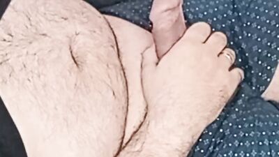 Jerking, jerking and jerking! caresses his dick