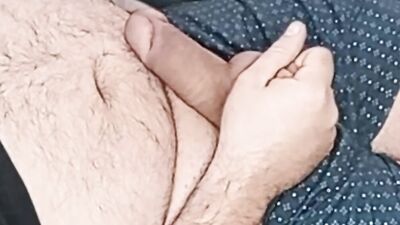 Jerking, jerking and jerking! caresses his dick