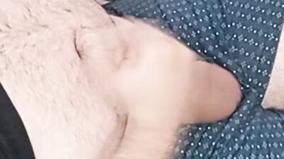 Jerking, jerking and jerking! caresses his dick